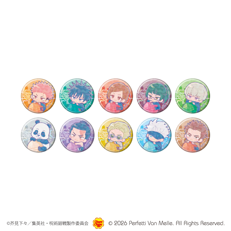 呪術廻戦 全サ　リッチポスター 缶入りホロカードセット 缶バッジ アクスタ コレイズで予約開始！ 呪術廻戦×チュッパチャプス_(57mm)_ホログラム缶