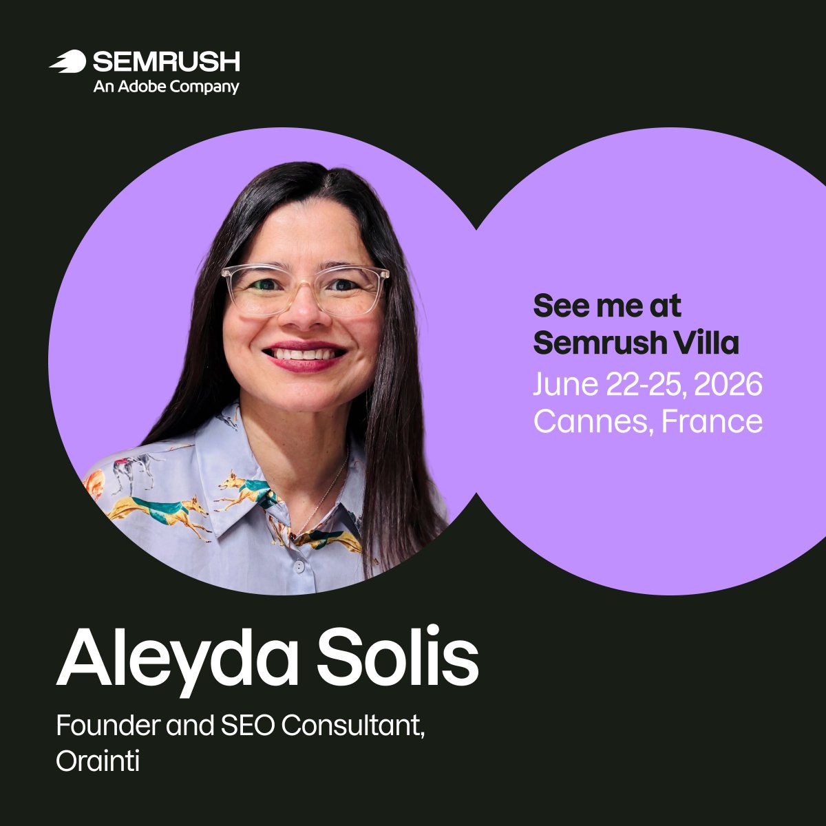 aleyda's tweet photo. 🦁 Excited to be at Cannes Lions International Festival of Creativity this year with @semrush  at their AI Search Villa (June 22–25): Their first-ever Cannes villa built around how brands get found, cited, and recommended in the age of AI.

I'll also be joining Mirjam Schuele from Karl Lagerfeld for Courtside Conversations on AI Visibility: Found or Forgotten?, hosted by The Drum.

The villa brings together @lilyraynyc  @Kevin_Indig  @CrystalontheWeb  @iPullRank  @chris_nectiv  @BrendanHufford, and others for dinners, panels, and real conversations with brand leaders and senior marketers about what this new era of visibility actually requires.

Cannes is usually where brands talk reach: impressions, distribution, spend. This year, I'm glad the visibility conversation is finally getting the room it deserves. Thanks Semrush for making that happen.

If you'll be at Cannes Lions and want to be part of it, a few spots are still open — request one here: https://t.co/xs4nuzXrqc
