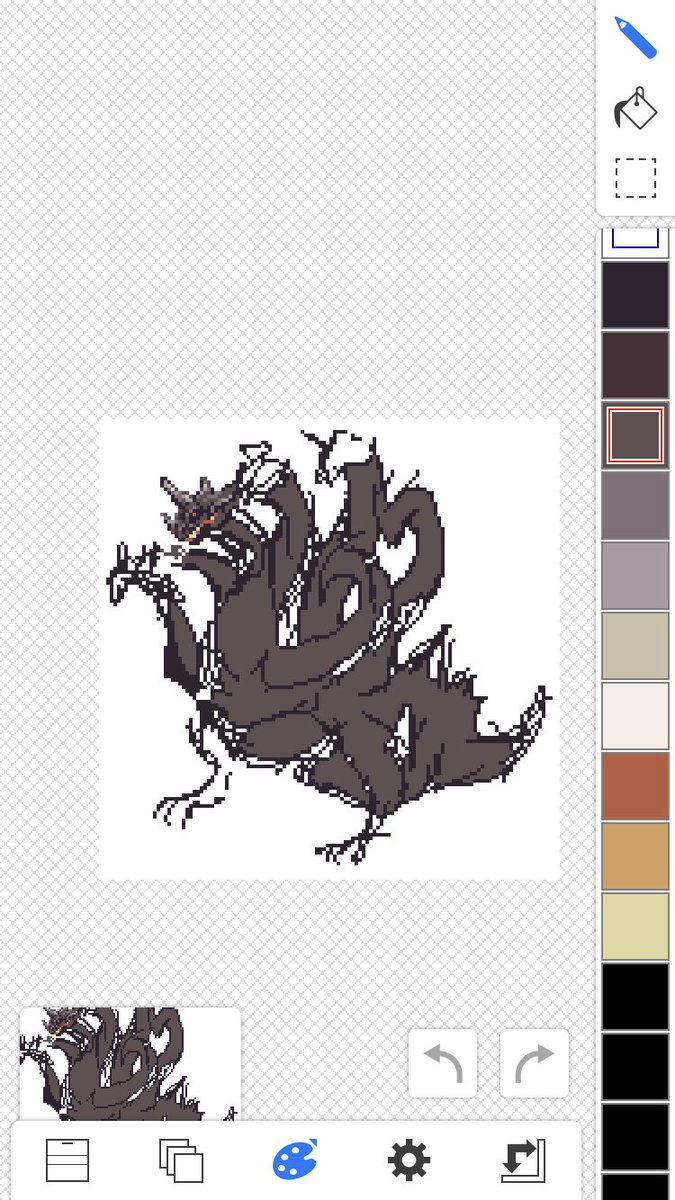 rieux9's tweet photo. たまには息抜きのWIP
ツールはEDGE touchを愛用
最初に輪郭をとって、暗い色でシルエットを浮かしてから描き始めるのが好き

基本的に無計画なので途中で左下の頭が少し大きい事に気付いて修正したり…
上手く小さくなったかしら https://t.co/UiNTEbIr1u
