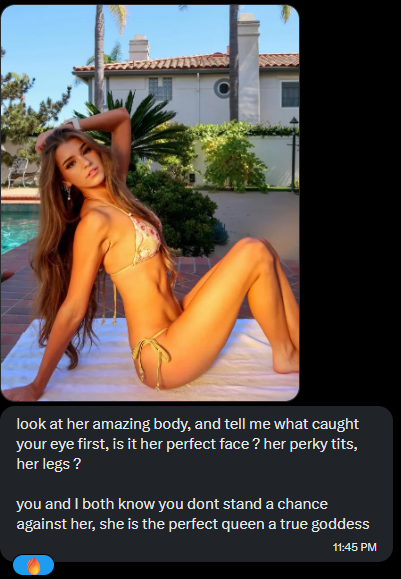 VetBattler's tweet photo. I just lost a #wankbattle against @ASubby12!

I thought I would be able to resist them at the start after teasing them for a while with Brooke and her perfect assets~

But once he gained his strength back, he made me flame over and over for her beautiful feet until submission~ 😵‍💫 https://t.co/LwLX849tLh