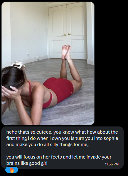 VetBattler's tweet photo. I just lost a #wankbattle against @ASubby12!

I thought I would be able to resist them at the start after teasing them for a while with Brooke and her perfect assets~

But once he gained his strength back, he made me flame over and over for her beautiful feet until submission~ 😵‍💫 https://t.co/LwLX849tLh