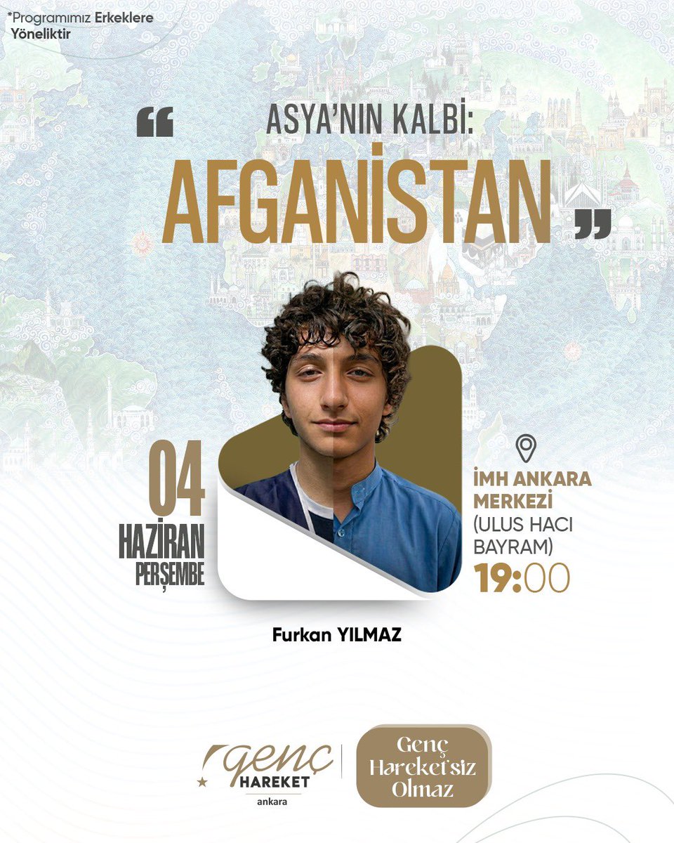 genchareket06's tweet photo. Kurban Bayramı vesilesiyle Afganistan’da yürütülen yardım faaliyetlerine İnsan Vakfı bünyesinde bizzat katılan Furkan Yılmaz, bu kadim coğrafyada yaşananları, insanların hayatlarını, umutlarını ve şahit olduğu unutulmaz anıları bizlerle paylaşacak.

04 Haziran Perşembe | 19.00 https://t.co/QOIf8Tg65h