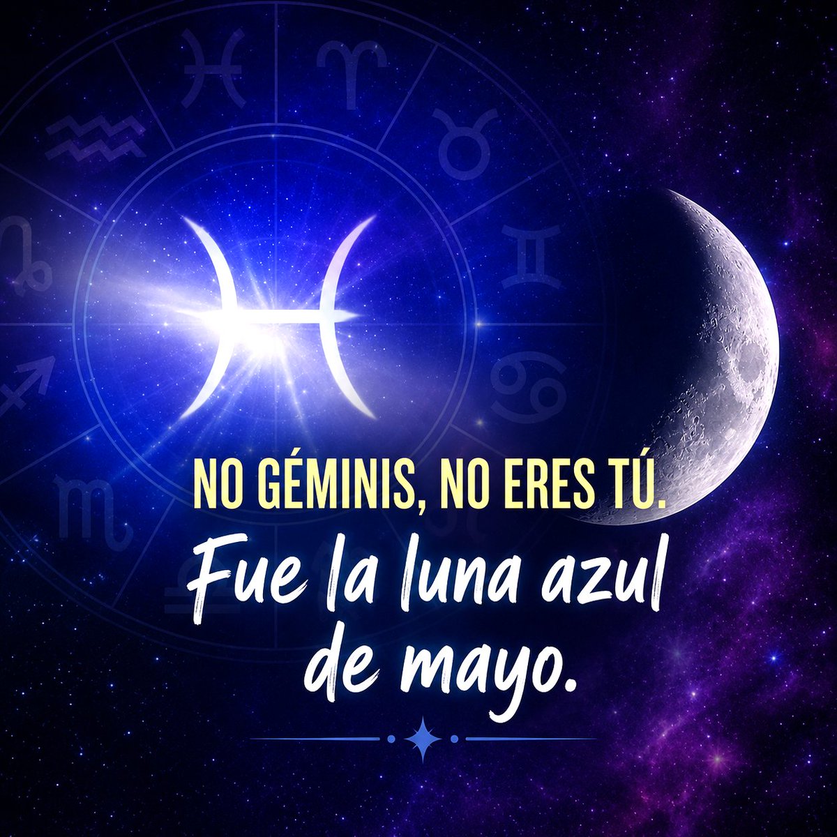 Karidutra's tweet photo. ¿Quieres saber TODO lo que influyó Luna Azul del 31 de mayo? 🌝

Géminis fue uno de  los signos que más sintió esta Blue Moon. Porque esta Luna llena cae justo en su eje. https://t.co/CO4fCX2yNd