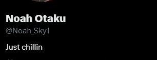 NaravezP's tweet photo. @Noah_Sky1 "just chillin" bio is sending me 
bro is throwing an online tantrum because a fictional character lost to another fictional character😢😢😢😢 https://t.co/Ewt8BV3VG8