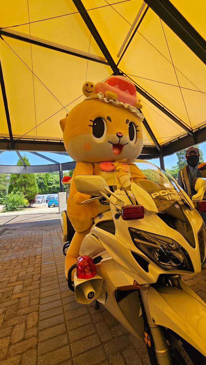 monmon1051's tweet photo. ちぃたん☆白バイに乗れてご満悦🥰
#九州ちぃたん☆
#ポーセリンマルシェ
#有田ポーセリンパーク https://t.co/T2qXErKCLb