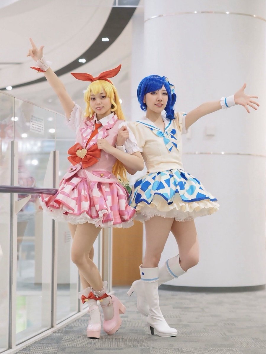 cosplay /コスプレ アイカツ！ 星宮いちご 霧矢あおい→@hinoha_co