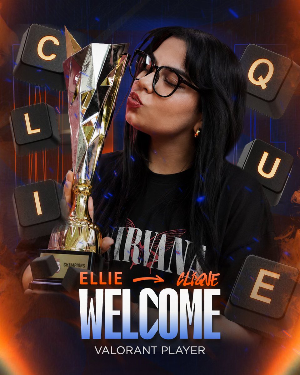 Clique_MGMT's tweet photo. welcoming ellie to the clique 🤝

a new addition to our Game Changers side! https://t.co/vgxYjBOOvW