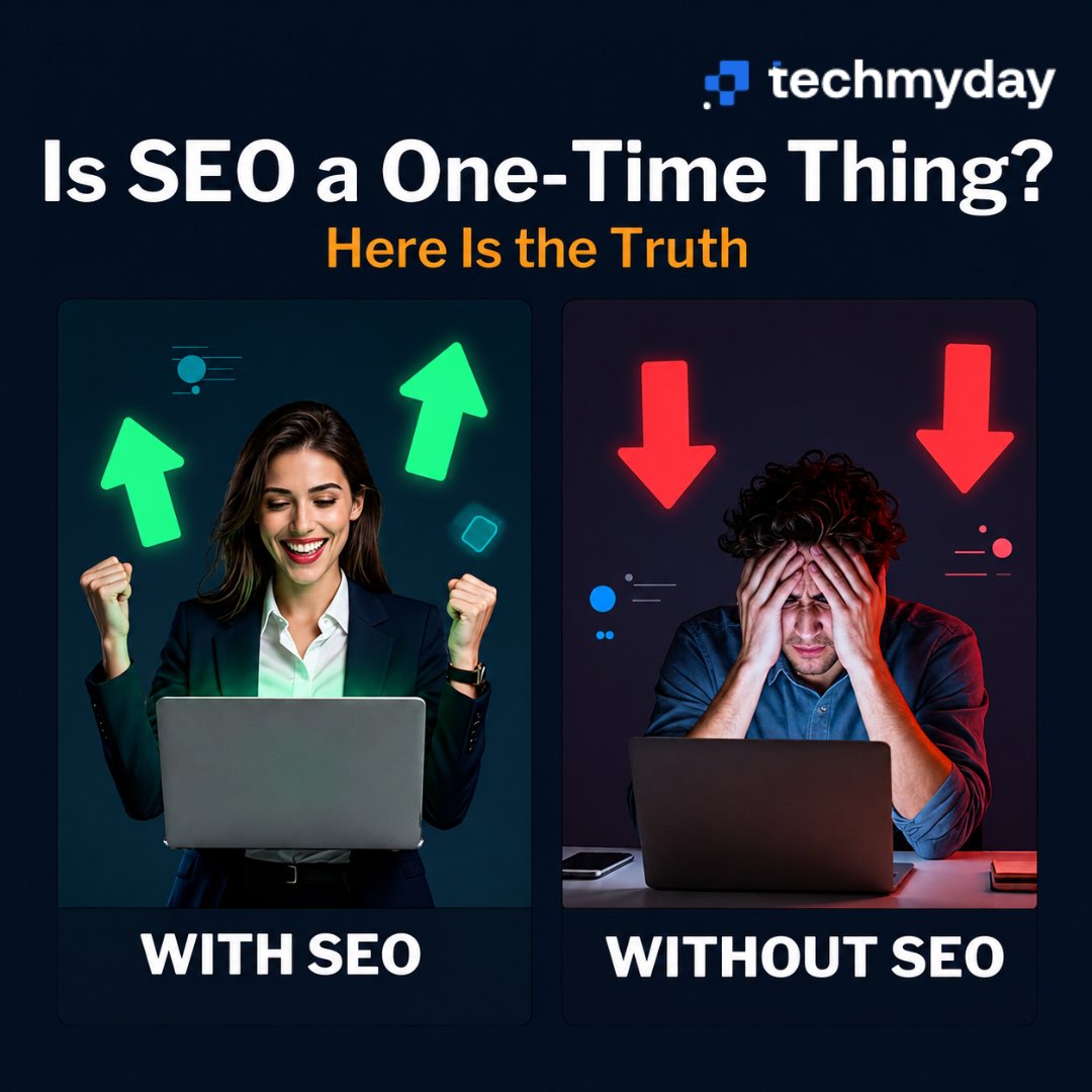 TechMyDay_IT's tweet photo. Stopping SEO does not pause your Google rankings. It starts a slow slide you may not notice until it is too late. Over 53% of website visits come from search. Consistency is what keeps you visible.

https://t.co/xJqa9G3tnW

#SEO #DigitalMarketing #BusinessGrowth https://t.co/EVmh33B2t9