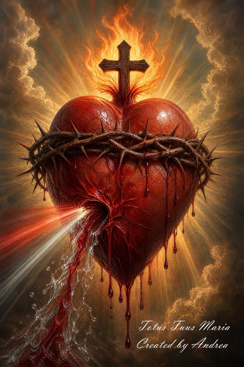 AndreaReflects1's tweet photo. “Sacred Heart of Jesus, refuge of sinners, have mercy on us.” https://t.co/4OmgAU3JqT