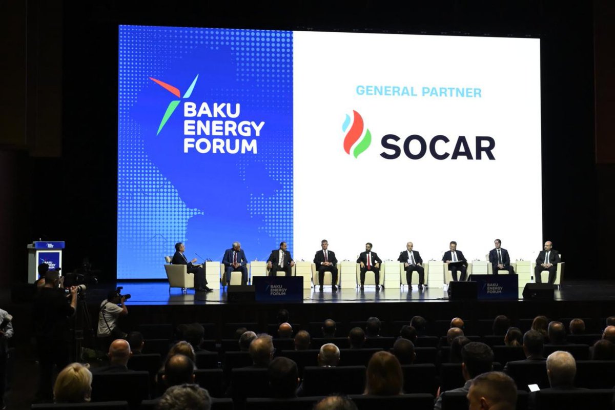 SOCARCapital's tweet photo. SOCAR Capital olaraq 31-ci @BakuEnergyForum-da iştirak etdik. 

Enerji sektorunun gündəmində olan aktual mövzuların müzakirə edildiyi forum, sahənin inkişaf tendensiyaları və perspektivlərinə dair dəyərli fikir mübadiləsi üçün əhəmiyyətli platforma oldu.  

#BakuEnergyWeek #EnergyInnovation