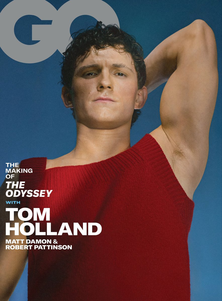 Dudes_4K's tweet photo. 4K | TOM HOLLAND, star of The Odyssey stuns on the cover of GQ in 4K and 4K TEXTLESS.

(📸: Alex Prager) | 4K TEXTLESS by Me