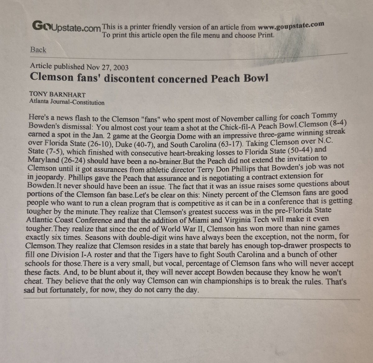 JenkDizzle's tweet photo. @ClemsonFB 
@Tiger_Timeline 
@TigerCommenter 
@ClemsonTigerNet 
@ClemsonInsider 
@ClemsonSportNet 
Going through some old folders...
Reminder of how fortunate we've been here lately...
And how all the Dabo era newbies have been spoiled a bit... https://t.co/zoM4Li2PzI
