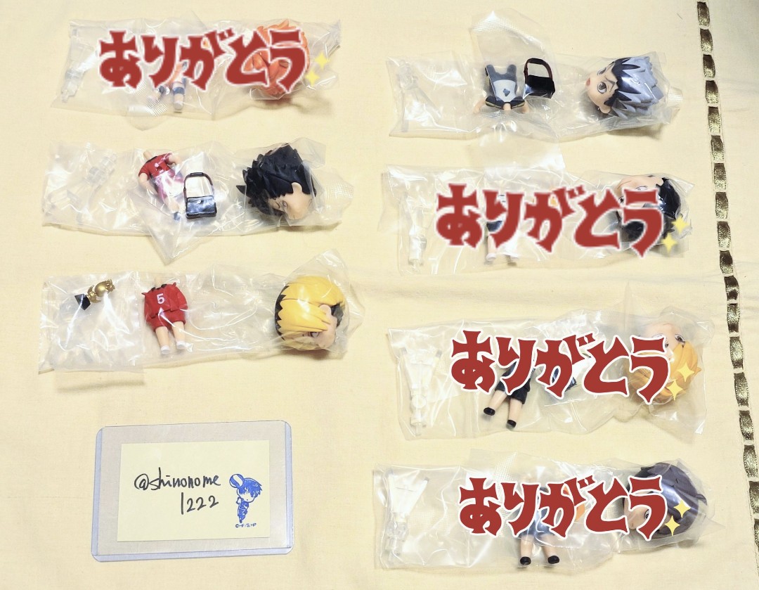 shinonome1222's tweet photo. 【異種交換】ハイキュー ねんどろいど さぷらいず 全国大会 初版

譲：黒尾 孤爪 木兎

求：ポップマート シークレット
         👑影山

※郵送希望 送付時箱なし
※当方より複数提供可能です
※その他説明は画像3枚目 https://t.co/9yjV9N3N0Z