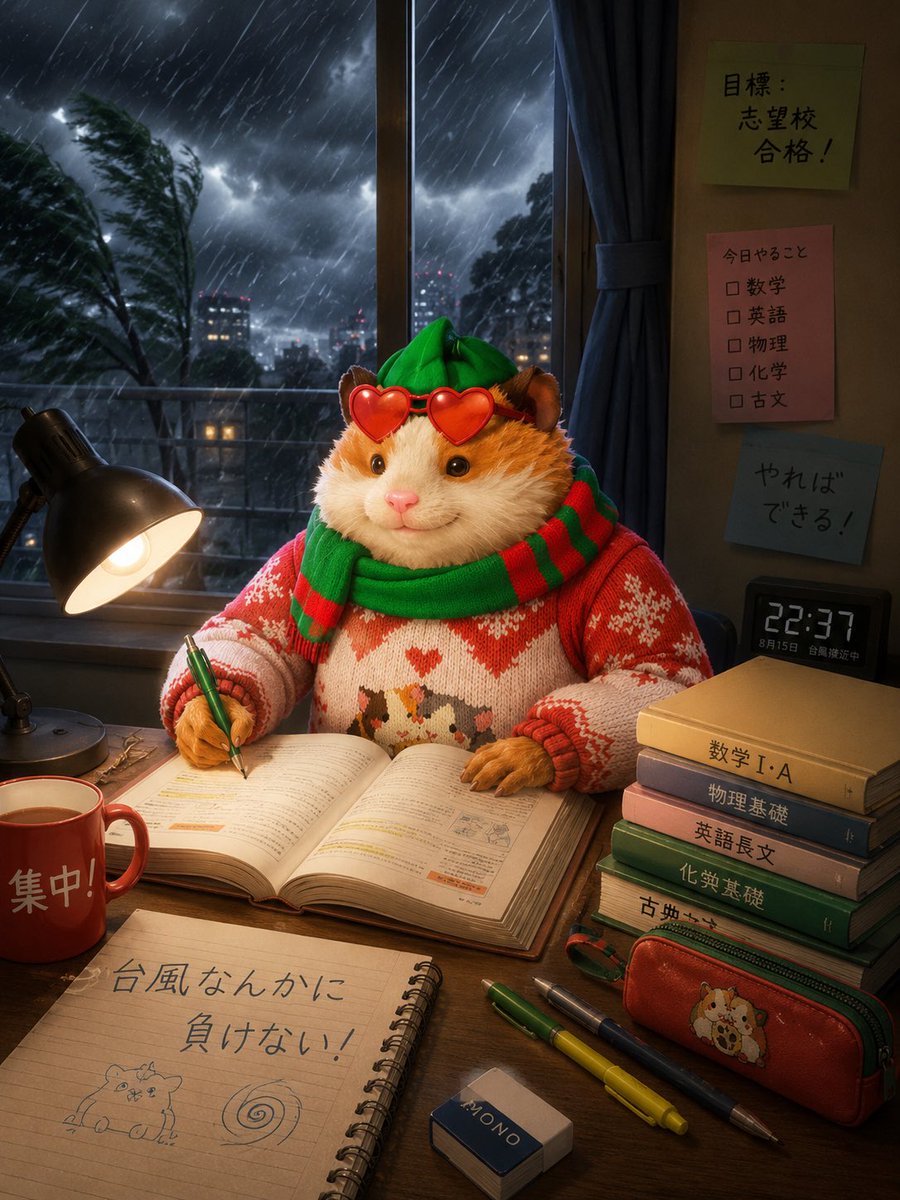 SubLv99's tweet photo. 明日からテスト頑張ります😓
台風やめてね https://t.co/JdnvvdJbsp