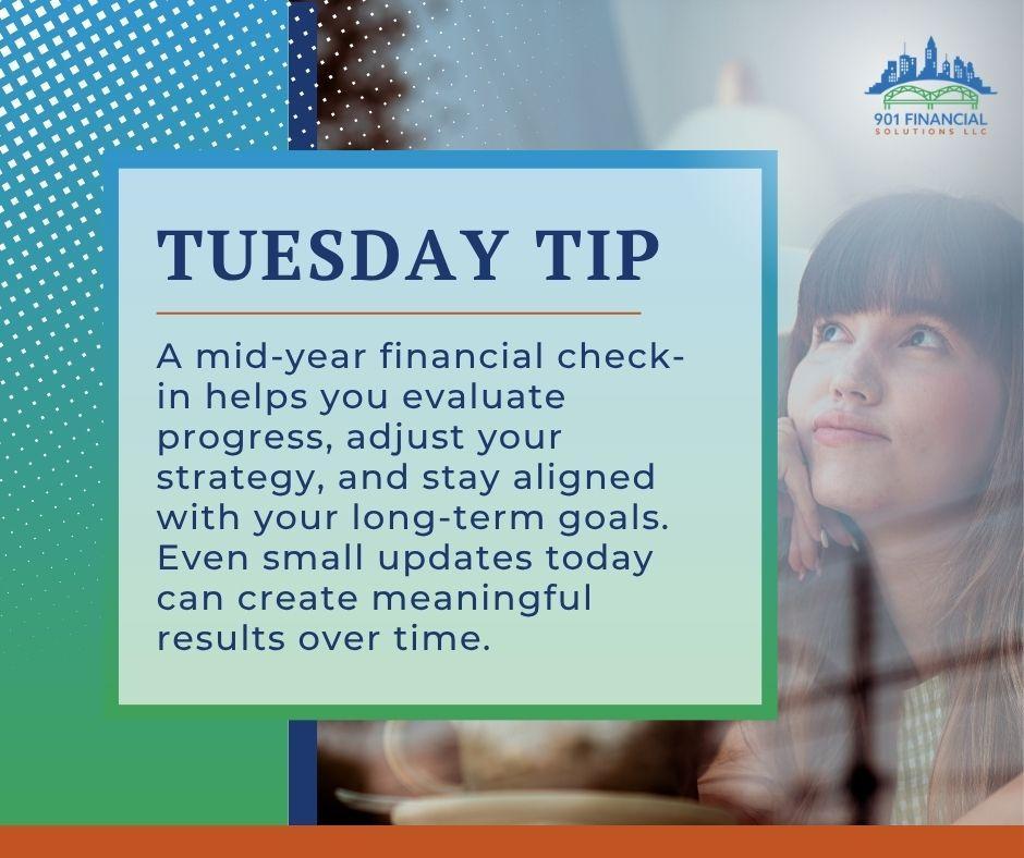 901Financial's tweet photo. We’re halfway through the year—now’s a great time to take stock of your financial plan.
Reviewing your goals, investments, and overall strategy can help ensure you’re still on track and prepared for the months ahead.
#TuesdayTip https://t.co/z5E2UWwxuz