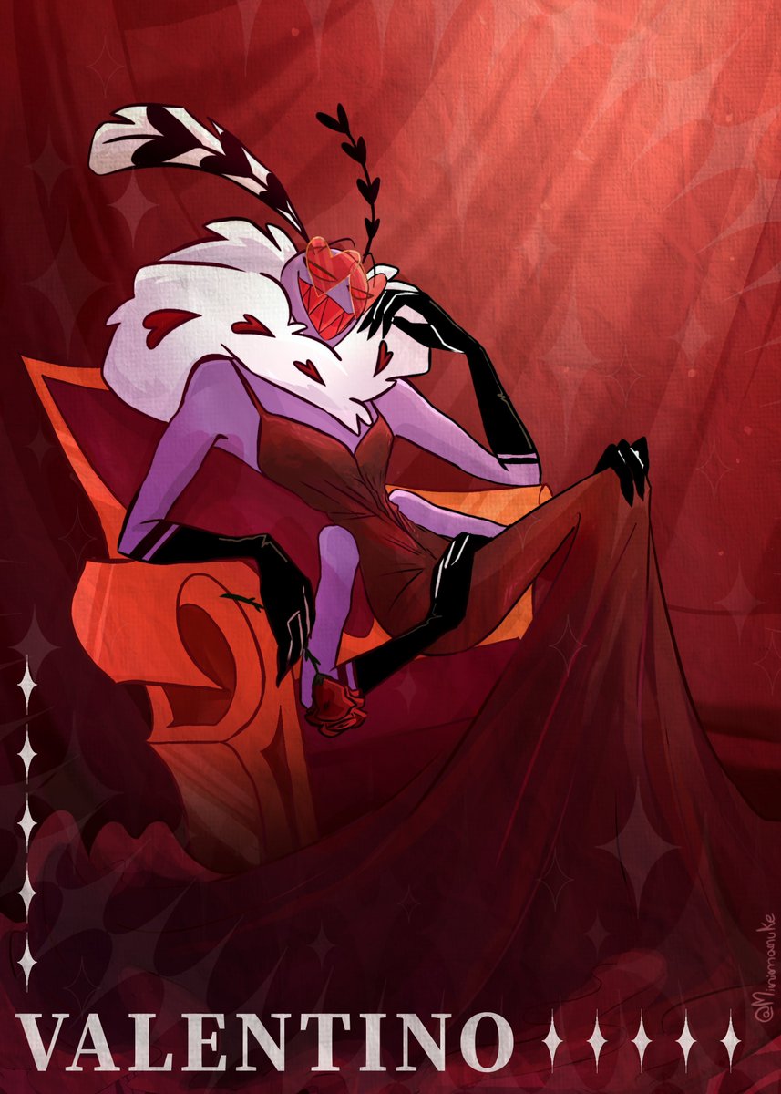 minimanuke's tweet photo. Commission for @DLover04284964!🌹

Thank you so much for the support!♥️
#HazbinHotel #Valentino https://t.co/3bomlhEk8g
