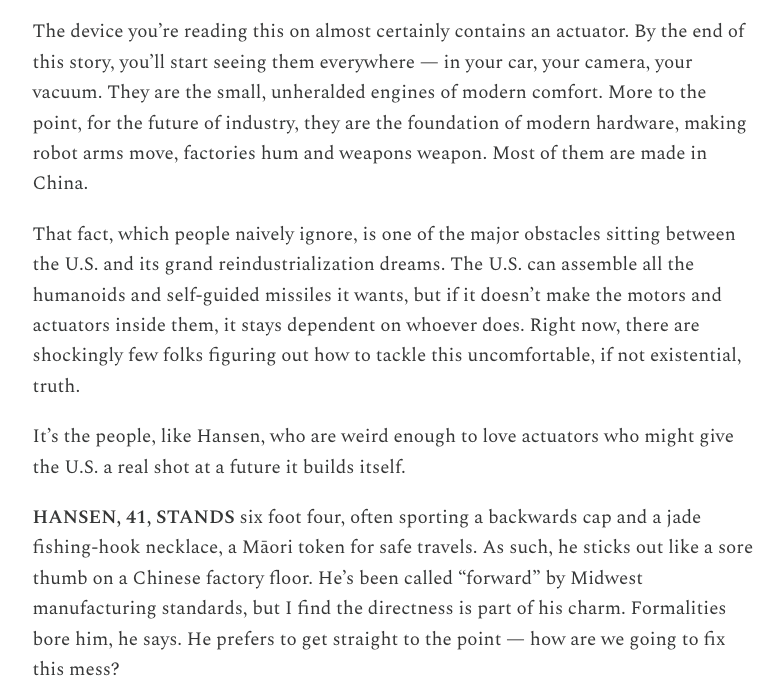 kyliebytes's tweet photo. my magnum opus: the tiny part inside every robot and drone that america can't make anymore — and the two startups betting opposite ways on how to fix it https://t.co/ZpZRA1gF2B