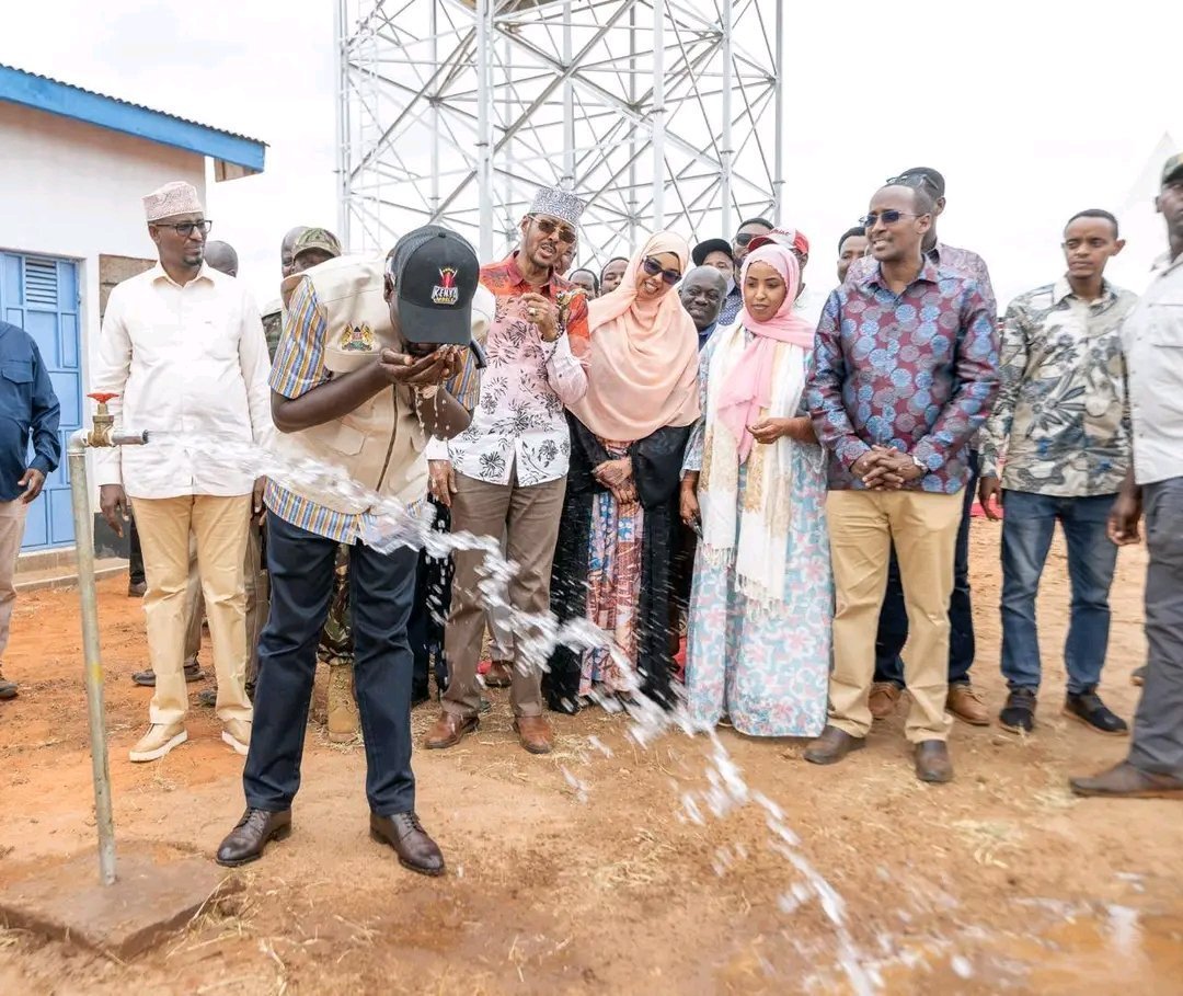 DrJuma_M's tweet photo. President Ruto Launching a water tap and a cattle Dip in Wajir haha. https://t.co/ZLKdh5ZbYD