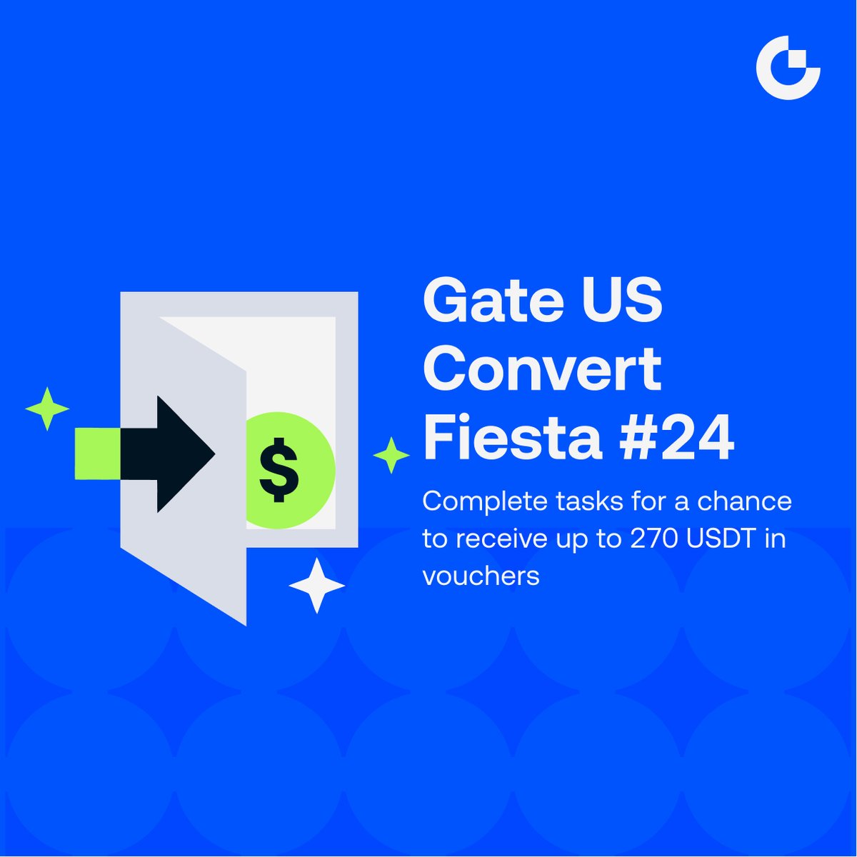 GateUS_Official's tweet photo. Swap smarter with Gate US Convert. 🚀

Enjoy 0 fees on conversions during the event period and complete eligible tasks for a chance to share 60,000 USDT in rewards.

🔹 Eligible first-time Convert users may receive a 10 USDT Token Voucher after completing their first eligible swap
🔹 Complete daily Convert transactions to unlock up to 60 USDT in streak rewards
🔹 Earn Entries through eligible Convert volume for a chance to share the 20,000 USDT Convert Masters prize pool

📅 Event Period: June 2, 10:00 (ET) – June 9, 10:00 (ET)

👉 Join now: https://t.co/zvNqDNDd4S

#GateUS #Convert