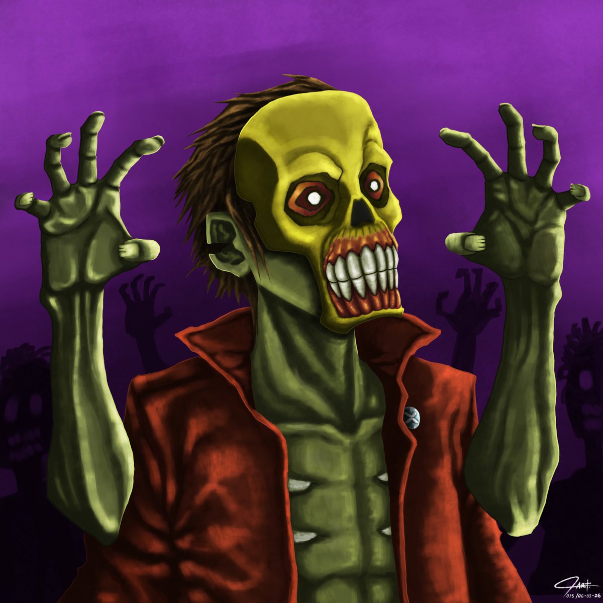 mghtypotatoart's tweet photo. New Drop !

After resting for a few days, finally finished this piece to be added to the Masked Order series 🔥

Masked Order - Horde 🧟‍♂️

Artwork inspired by @ArtistByron zombie creations

Now available on @xrpcafe https://t.co/yZ3SyeSwnG