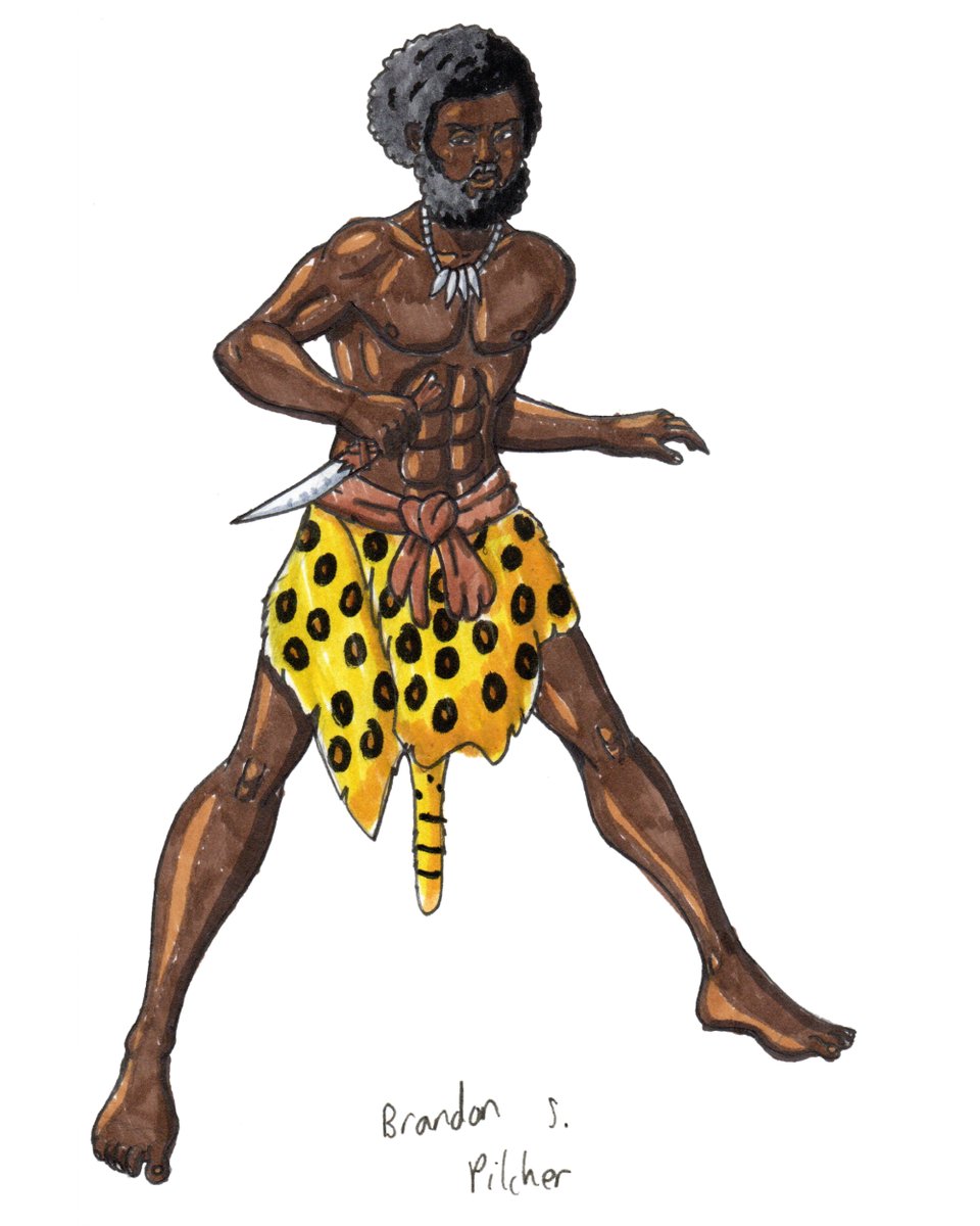 BrandonPilcher's tweet photo. Fanart depicting Jangar and Yala, two characters from L.D. Whitney's fantasy novelette "Jangar! Slaves of the Mind Mage". #fanart #fantasy #swordandsorcery #art #artistontwitter https://t.co/rv8ml4MKnP