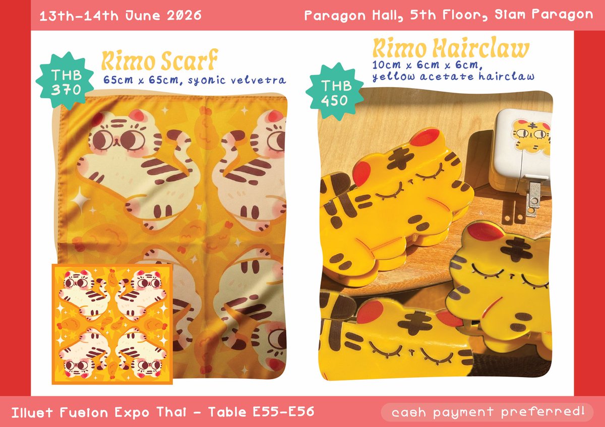 dooraruu's tweet photo. [❤️&amp;🔁 appreciated!!]
Hello!! This will be my first debut in #IFEXPO26 🥹

🌱 Table E55-56
🌱 Originals (tigers), pokemon, frieren, dandadan, HxH and more~

I'll be bringing out my new t-shirt as well as all of my Rimo collection✨ https://t.co/YGbefRQHgt