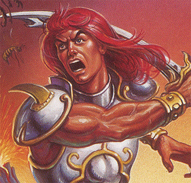 DigitalEmelas's tweet photo. #Ys III was released on the #Sega Genesis in 1991 by Renovation. It's perhaps best remembered for its infamous cover art depiction of Adol Christin. Just look at this absolute stud. https://t.co/TRj0toCprl