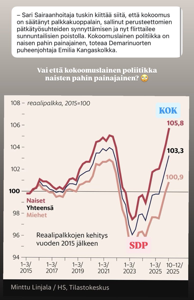 bingatupamaki's tweet photo. Demarit haluaa puhua mustan valkoiseksi ja pelotella naisia äänestämään heitä. Mielellään muistuttaisin kaikkia yksinkertaisesta tilastosta: https://t.co/iIdDpNIuEJ