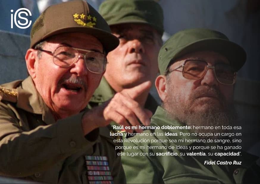 IcsCuba's tweet photo. 🇨🇺La historia de la Revolución cubana no se entiende sin el vínculo entre Fidel y Raúl Castro. Dos hermanos, una misma causa. Fidel, el líder imparable; Raúl, el estratega leal que lo secundó desde el Moncada hasta el final. Una hermandad que forjó a nuestra nación. 

#RaúlEsRaúl https://t.co/pWUYPs6nFn