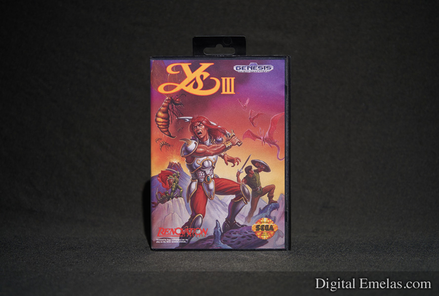 DigitalEmelas's tweet photo. #Ys III was released on the #Sega Genesis in 1991 by Renovation. It's perhaps best remembered for its infamous cover art depiction of Adol Christin. Just look at this absolute stud. https://t.co/TRj0toCprl