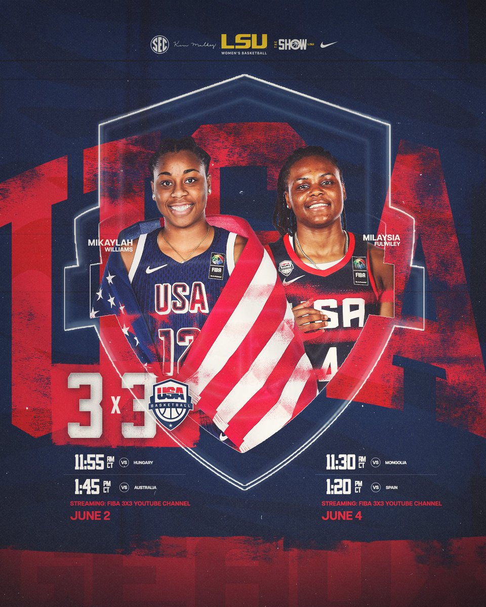 LSUwbkb's tweet photo. MK &amp; Lay are back in action at the FIBA 3x3 World Cup starting today!

@mkwill12_ x @MilaysiaF | @usab3x3 https://t.co/Yo2zIqqHue