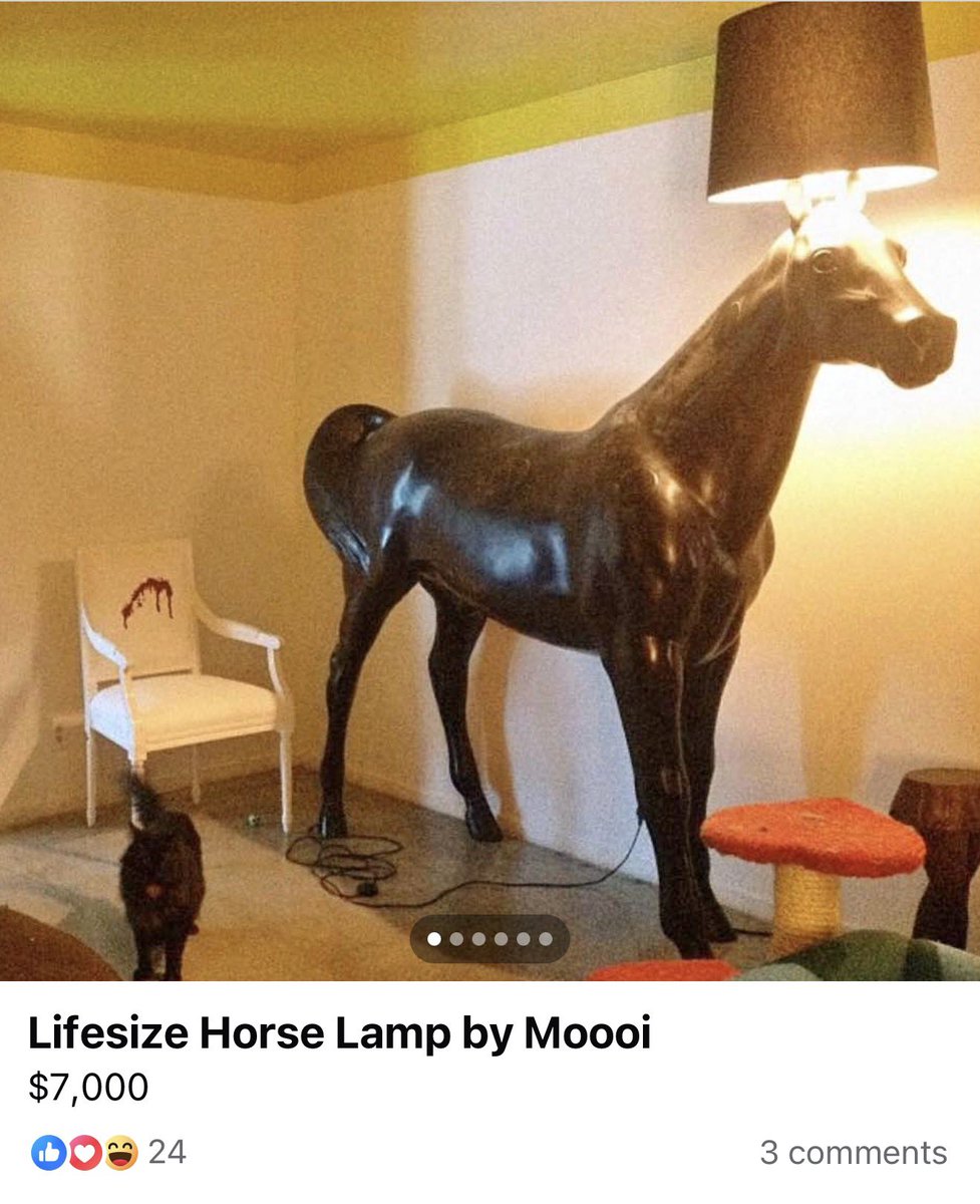 insanemrktplace's tweet photo. Lifesize Horse Lamp by Moooi ($7,000) https://t.co/QT4gsihr5E