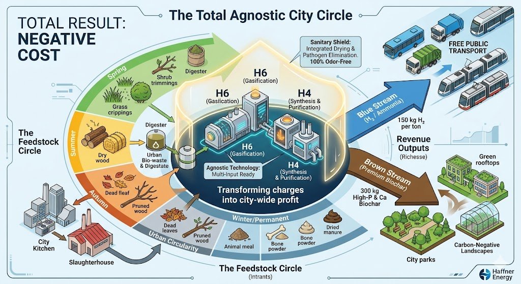 notgivingpledge's tweet photo. Municipalities, turn your expenses into profits!
Your waste (pruning, school cafeterias, slaughterhouses, sargassum seaweed) becomes a gold mine, with hydrogen produced for free buses and premium Biochar for your soil. A NEGATIVE COST model.
#HaffnerEnergy #SmartCity #H2 #Biochar https://t.co/gXUtrZhKlP