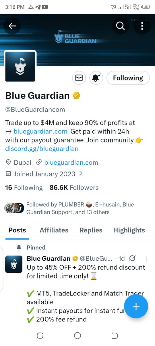 MuhammadAhmj8's tweet photo. @babujin_fx @Range___Trader @BlueGuardiancom @GuardianFutures @GuardianTvLive @BIASHUNTERFX @MAbba_FX @abdul_mde @ASSUDDEEQSNR all tasks are done ✅ my Allah helps us https://t.co/H92Ta1IrUt