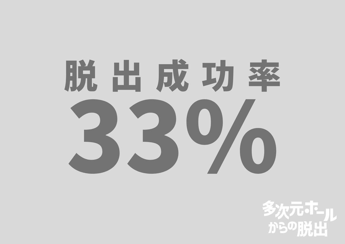 GE_GuEscape's tweet photo. ◤公演情報◢ 

🔷『多次元ホールからの脱出』🔷 

📅6/3(水) 18:40~ 
@九州大学大橋キャンパス多次元ホール
══════════════ 

初日の脱出成功率は33%⁉
6/3は当日券アリ。是非挑戦を！

 #福岡 #謎解き #脱出ゲーム #GE多次元脱出 #謎クラ https://t.co/keXiKCCkOM