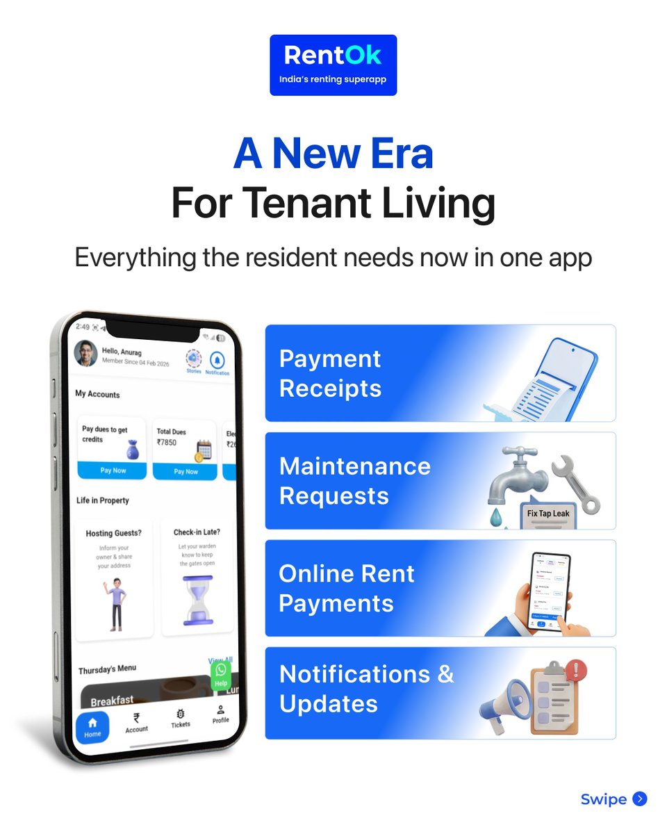 rentokofficial's tweet photo. BH Residency just made history - and we were there for it. 🚀

From paper receipts to instant digital payments. From WhatsApp follow-ups to one-tap maintenance requests. BH Residency is now fully powered by RentOk - and their residents are already living the upgrade. https://t.co/wKY76Stpg0