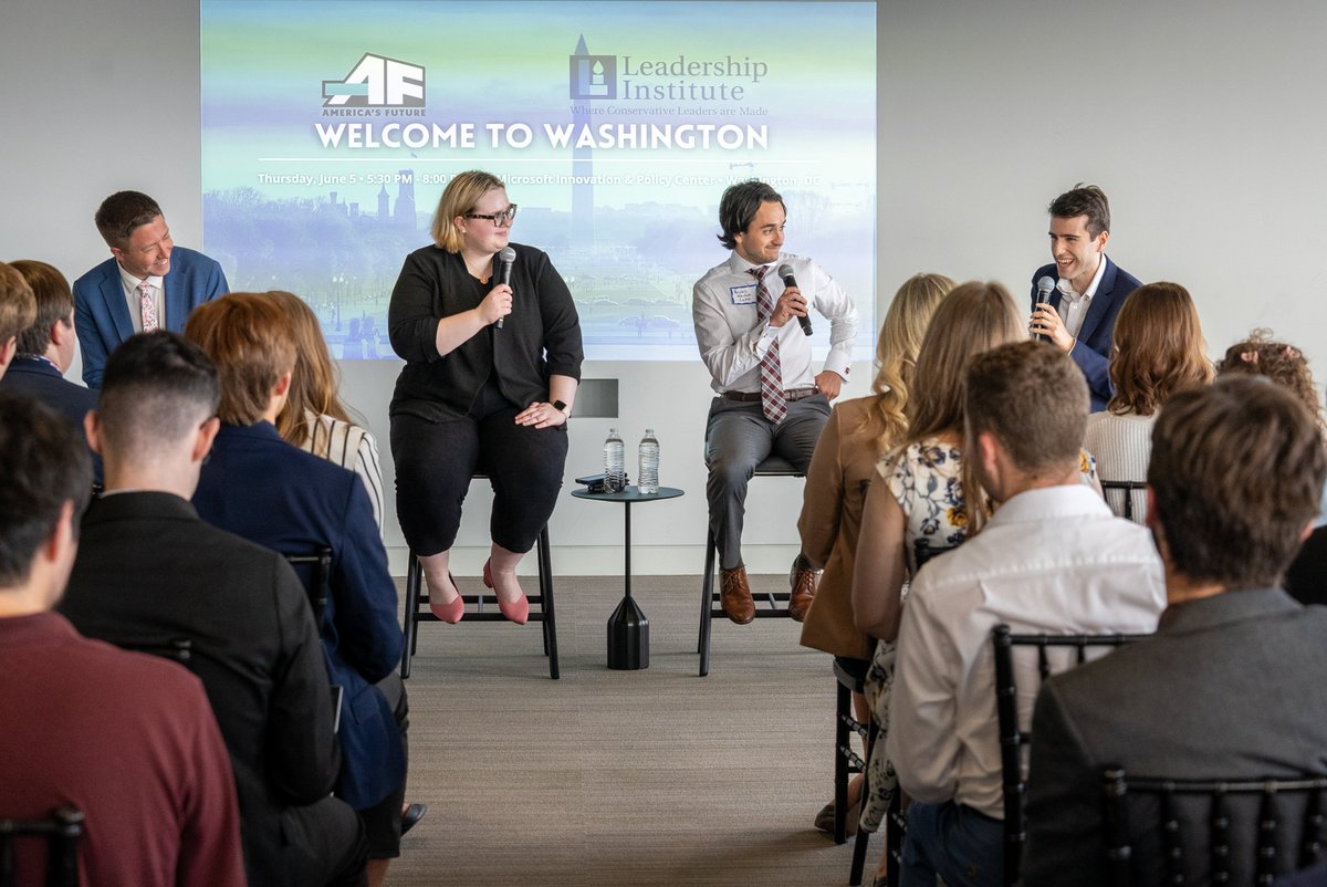 AFempowers's tweet photo. Everyone in DC will be networking this summer. The question is...will you be in the room?

Every year, the connections made at Welcome to Washington turn into internships, job offers, mentorships, and lifelong friendships. 

Join America's Future, @LeadershipInst, @CatoInstitute, and the @feeonline for an evening of insider advice, career insights, and networking with the people who know how Washington really works.

Your next opportunity could be one introduction away!

🎟️ Register now before spots fill! 

https://t.co/fv0alye9Xl