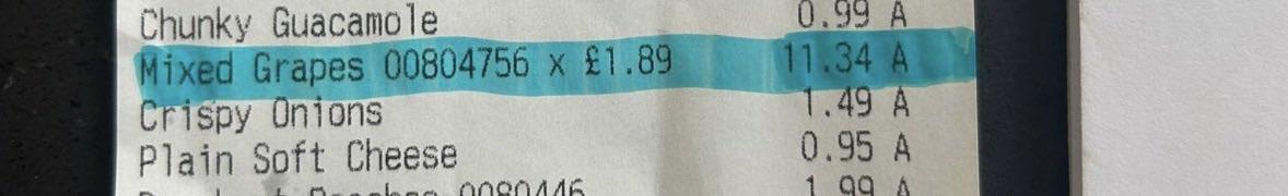 JohnForsyth97's tweet photo. @LidlGB been charged £11.34 for some grapes, how do I go about getting this resolved as only bought 1 pack? https://t.co/QmlCyMBBFS
