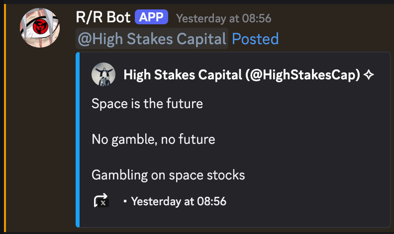 HighStakesLeaks's tweet photo. High Stakes Capital posted: https://t.co/ydEcUkXvhO