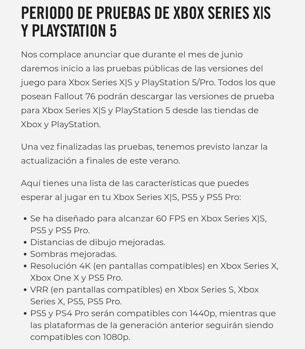Profesordelyerm's tweet photo. Se viene Fallout 76 Next Gen, moradores 👍🏻
#Fallout76
#Bethesda
#falloutonprime⚡️
#profesordelyermo https://t.co/DujRPKwJ1z