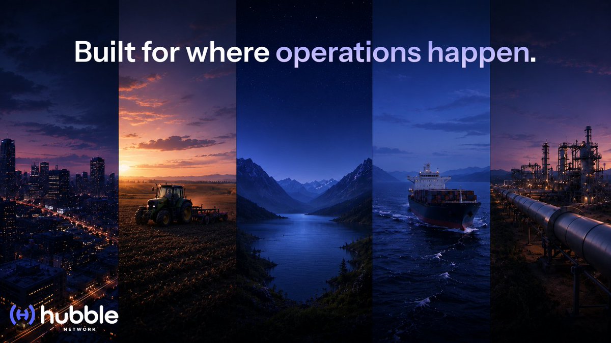 hubble_network's tweet photo. Most connectivity infrastructure was built around where people live.
Hubble is built around where operations actually happen.

From industrial infrastructure to agriculture to global shipping, connected systems need to keep reporting far beyond traditional coverage assumptions. https://t.co/NedDF3dYq7
