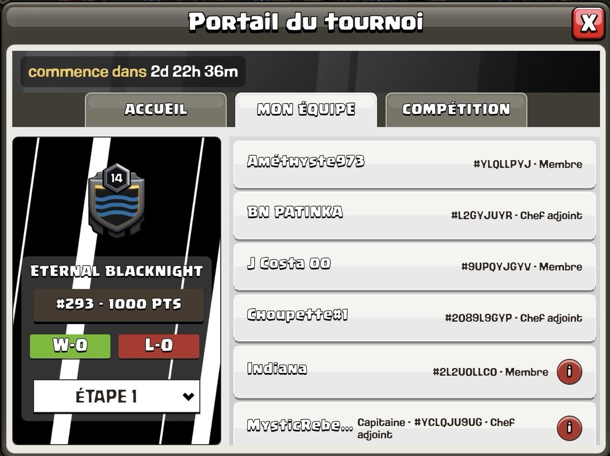 BlackNightClub4's tweet photo. Team Eternal verrouillée pour ce premier ladder de juin.
Merci @jcosta00coc
et @Sandy97393 pour le renfort
Go pour aller le plus loin possible 💪
#BNES
#ClashOfClans
PS: On recrute toujours deux amazones 🙏 https://t.co/Z6rV2oyL1R