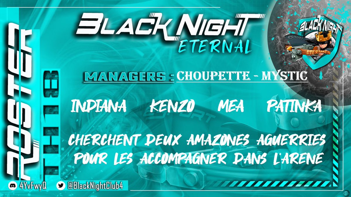 BlackNightClub4's tweet photo. Team Eternal verrouillée pour ce premier ladder de juin.
Merci @jcosta00coc
et @Sandy97393 pour le renfort
Go pour aller le plus loin possible 💪
#BNES
#ClashOfClans
PS: On recrute toujours deux amazones 🙏 https://t.co/Z6rV2oyL1R