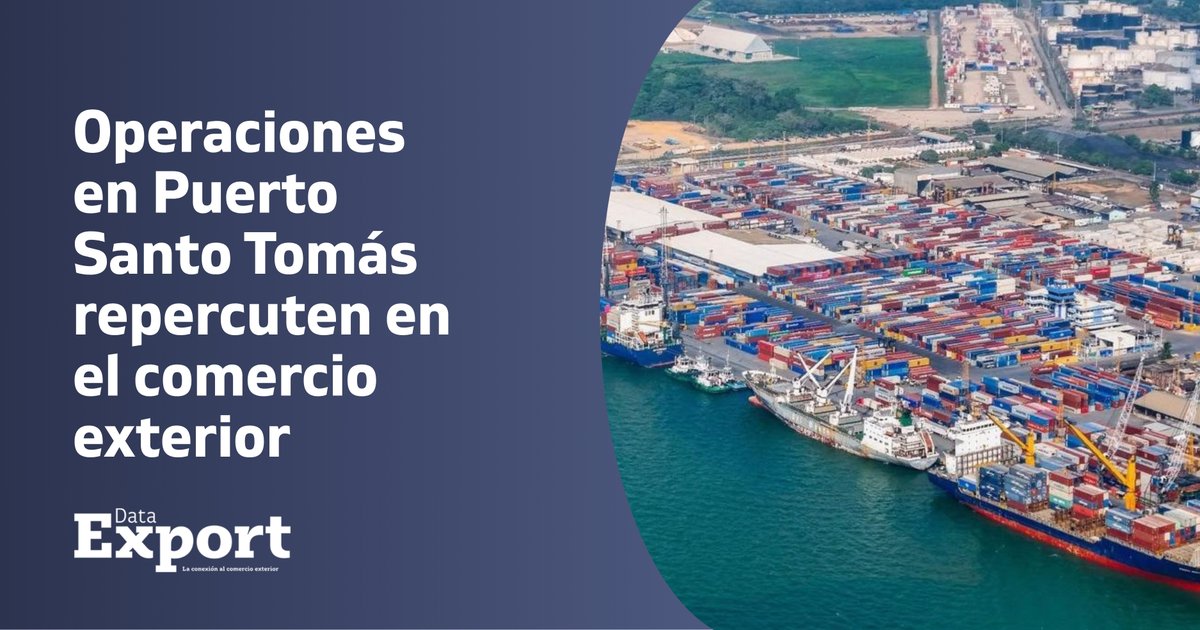 AGEXPORTGT's tweet photo. #DataExport 🚀 | Operaciones en Puerto Santo Tomás repercuten en el comercio exterior. 

Aquí ampliamos 👇 
https://t.co/vd0Ky1g7dN https://t.co/RPGrUS6FzA