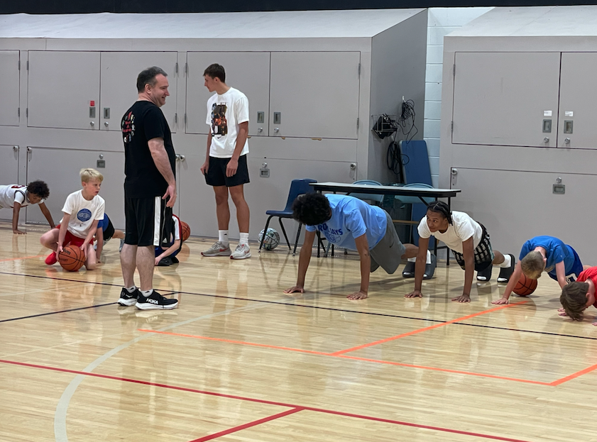 Westside66's tweet photo. Stressing fundamentals - @HoopsWestside – with a few celebrity coaches, opened the 2026 Summer Youth Camp at WMS.         
Campers worked with Westside players and coaches to establish a strong base – before adding higher level skills.
 
#WeAreWestside https://t.co/sEZQhI9mPu