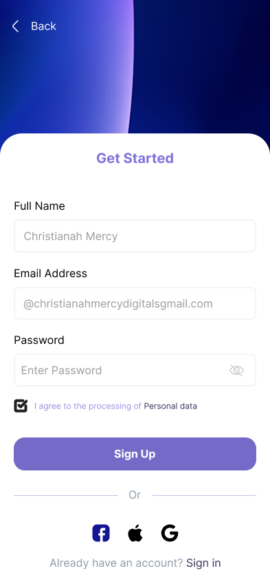 princess328402's tweet photo. #086 
Designing a Sign up page

@DailyUI https://t.co/Vua2fLF2Ep