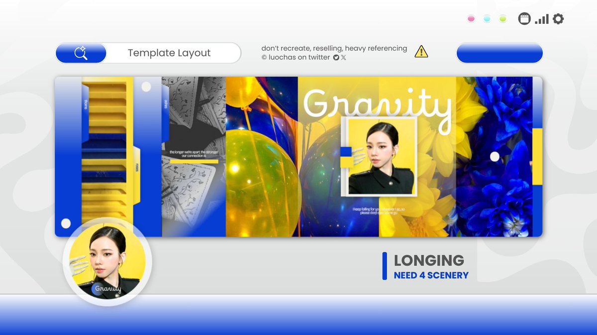 ๐ฅ. . luciel โ TEMPLATE LAYOUT tweet media