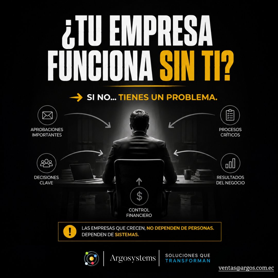 ArgosystemsEc's tweet photo. 🚨 Si no puedes desconectarte…tu empresa tiene un problema.
👉 No es falta de compromiso. Es falta de estructura.
mailto:ventas@argos.com.ec https://t.co/fqQAn12u7E
