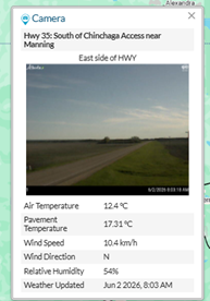 LaPrairieWorks's tweet photo. 511 Conditions Snapshot – Northern Alberta (8:30am):  Bare-dry conditions in the north this morning. Drive with caution and adjust travel speeds accordingly. Conditions may change. Check 511 Alberta for updates. https://t.co/pFWvqM2QKK https://t.co/w8rft9FjCQ