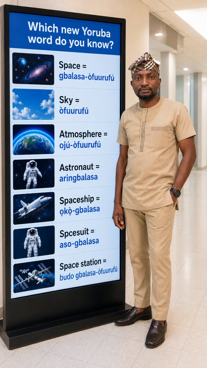 Sci_in_Yoruba's tweet photo. Ọ̀rọ̀ Yorùbá tuntun wo lẹ mọ̀? Which new Yoruba words do you know? https://t.co/1i2Yr9BsB5